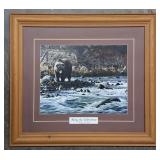 William Goebel Along the Yellowstone Framed Print