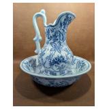 Decorative Wash Basin & Pitcher