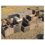 Gathering of Old Wooden Boxes / Crates