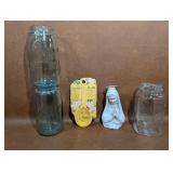 Ceramic Mary Wall Figural, Prayer Spoon Rest,