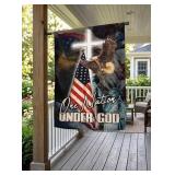Porch Flag with Mount, ONE NATION UNDER GOD