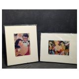 Two Signed Shu Leu Art Prints , "Cheers" & "Two
