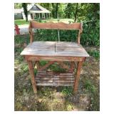 Gardening Bench Needs Repair to Top Brace