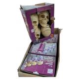 4 - 4 Packs of LED Skull Pathway Markers,
