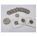 Coins Ike Dollar Kennedy Half Dollars Wheat