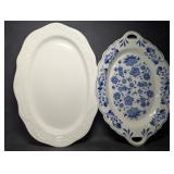 Large Paul Michael P Brand Blue & White Porcelain