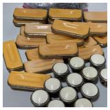 Belwith ? MCM Drawer Pulls Peach Color Celluloid/