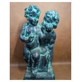 Bronze Tone Plaster Garden Statue