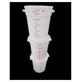 3 - 22qt Food Grade Buckets