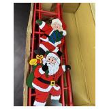 VTG Santa on a Ladder Each Ladder Piece is 16ï¿½ï¿½ &