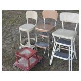 Vintage Step Stools & Mechanics Stool