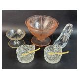 Lot of Collectible Glass Salt Cellars/ Glass