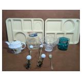 Hodgepodge, Silite Lunch Trays, Vintage Peanut