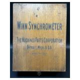 Vintage Winn Synchrometer Wood Box , Machined