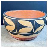 Signed Pottery Bowl Cherokee Worn Label