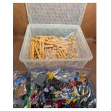 Box Lot of Building Logs, Legos+ NO SHIPPING