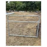 NEW 8  FT. GALVANIZED METAL GATE CATTLE/FENCE