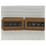 PAIR 4-WAY TWEETER SYSTEM SPEAKERS IN HEXAGONAL