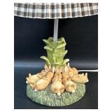 Cute Bunny Bedside Lamp , Beatrix Potter Style