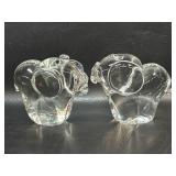 2 Crystal Elephant Figurines Riekes ?