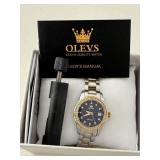 Olevs Ladies Watch w/ ï¿½Crownï¿½ Design on Stem &