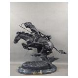 After F. Remington "Cheyenne" Bronze Sculpture