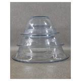 Fire King Philbe Sapphire Nesting Bowls