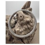 Sterling Twisted Rope Bangle Bracelet  11.85g
