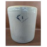 6 Gallon Pittsburg Pottery Company Crock, Top Is