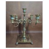 Vintage Brass 5 Light Candelabra