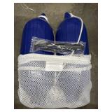 2 Bright Blue Boat Fender Bumper Dock Buoys w/