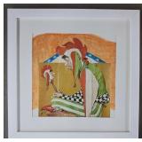 Framed Norman Rockwell "The Jester" Art Print
