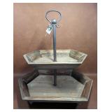 Rustic Farmhouse Two-Tier Tray
