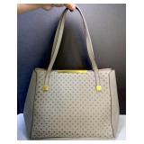 j Crew Perforated Leather Bag Grey, Looks Nice,