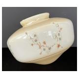 Vintage Ceiling Mount Floral Glass Light Fixture