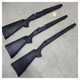 Three Synthetic Rifle Stocks