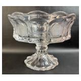 Fostoria Coin Glass Clear Large Footed Compote