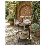 Rustic Two-Tier Stand Table (table only, c