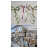 Massive Lot of Metal Glitter Bows , Bulk