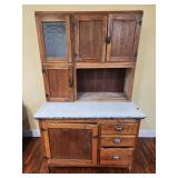 Antique Oak Hoosier Cabinet Kitchen Cabinet