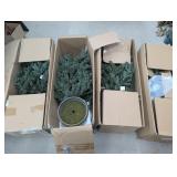 4 Open Box Raz Pre Lit Trees Untested