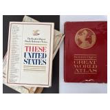 1960s These United States & World Atlas HC Books
