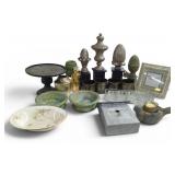 Box Lot, Decorative Birdhouse, Vases ++