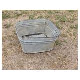 Old Galvanized Wash Tub