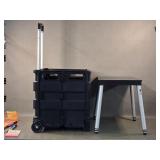 Collapsible Table & Rolling Utility Cart