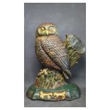 Vintage Cast Iron Owl Doorstop Door Stop