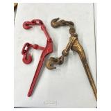 VINTAGE HEAVY DUTY CHAIN BOOM LOAD BINDER & 2nd
