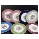 7 VTG China Dinner Plates Homer Laughlin &
