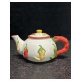 CHILI PEPPER CERAMIC TEA POT CHINA