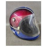 Vintage Evel Knievel Style Metal Flake Helmet